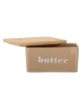 Bloomingville Butterdose ''Hanyu'' in Beige - (B)12,5 x (H)7 x (T)9 cm