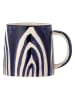 Bloomingville Jumbotasse ''Shama'' in Dunkelblau/ Creme - 515 ml