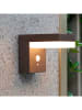 lumisky Zewnętrzna lampa solarna LED w kolorze brązowym - 9,5 x 12,5 x 16,5 cm