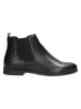 Wojas Leder-Chelsea-Boots in Schwarz