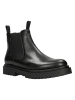 Wojas Leder-Chelsea-Boots in Schwarz