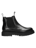 Wojas Leder-Chelsea-Boots in Schwarz