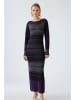 Oui Kleid in Grau/ Lila