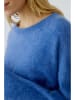 Oui Wollpullover in Blau