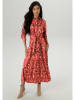 Aniston Kleid in Rot/ Creme