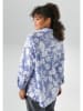 Aniston Bluse in Blau/ Weiß