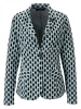 Aniston Blazer in Türkis/ Schwarz