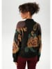 Aniston Pullover in Schwarz/ Hellbraun
