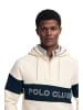 Polo Club Hoodie in Creme/ Dunkelblau