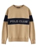 Polo Club Sweatshirt in Hellbraun