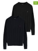 Polo Club 2er-Set: Pullover in Schwarz/ Dunkelblau