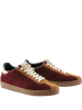 Högl Leder-Sneakers in Rot/ Hellbraun