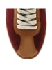 Högl Leder-Sneakers in Rot/ Hellbraun
