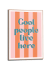 Orangewallz Ingelijste kunstdruk "Cool People"