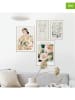 Orangewallz 4er-Set: Gerahmte Kunstdrucke "Spring Set"