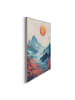 Orangewallz Gerahmter Kunstdruck "Japandi Mountains"