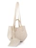 Lucky Bees Schultertasche in Creme - (B)28 x (H)22 x (T)13 cm
