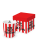 ppd Jumbotasse ''Formart Merry'' in Rot/ Weiß - 400 ml