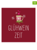 ppd Serwetki (40 szt.) "Glühweinzeit" w kolorze bordowym