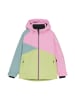 Color Kids Ski-/ Snowboardjacke in Rosa/ Grün