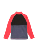 Color Kids Fleecepullover in Blau/ Schwarz/ Pink