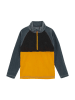 Color Kids Fleecepullover in Gelb/ Schwarz/ Blau