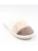 Confly Pantoffels kaki/wit/beige