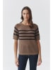 TATUUM Pullover "Elea" in Hellbraun/ Dunkelblau