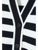 TATUUM Cardigan in Weiß/ Dunkelblau