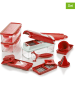Genius 16-delige snijset "Nicer Dicer smart" rood