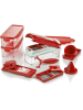 Nicer Dicer 16-delige snijset "Nicer Dicer smart" rood
