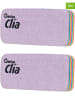 Clia 2-deloge set: schoonmaaksponzen ‘'Clia Rainbow L’' meerkleurig - (L)16,5 cm