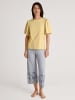 Calida Pyjama-Oberteil in Gelb