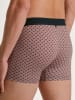 Calida Boxershorts in Beige/ Rot