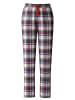 Calida Pyjama-Hose in Creme/ Rot/ Dunkelblau