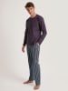 Calida Pyjama-Hose in Dunkelblau/ Lila/ Hellblau