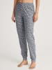 Calida Pyjama-Hose in Dunkelblau/ Weiß