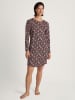 Calida Nachthemd in Bordeaux/ Grün