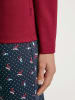 Calida Pyjama in Rot/ Dunkelblau