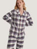 Calida Pyjama wit/donkerblauw/groen