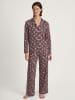 Calida Piżama w kolorze bordowym
