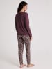 Calida Piżama w kolorze bordowym