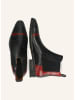 MELVIN & HAMILTON Leren chelseaboots "Elvis 12" zwart/rood