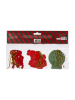 Tri-Coastal Design 15-delige set: geschenkhangers rood/groen/lichtbruin