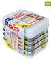 Pyrex 4er-Set: Frischhaltedosen "Batch Cook Cook & Freeze" in Weiß - 1,5 l