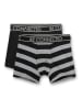 Sanetta 2er-Set: Boxershorts in Schwarz/ Grau