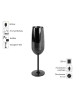 Echtwerk 2er-Set: Champagnergläser in Schwarz - 250 ml