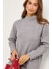 Soft Cashmere Strickkleid in Grau