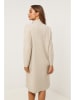 Soft Cashmere Gebreide jurk taupe