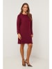 Soft Cashmere Strickkleid in Bordeaux